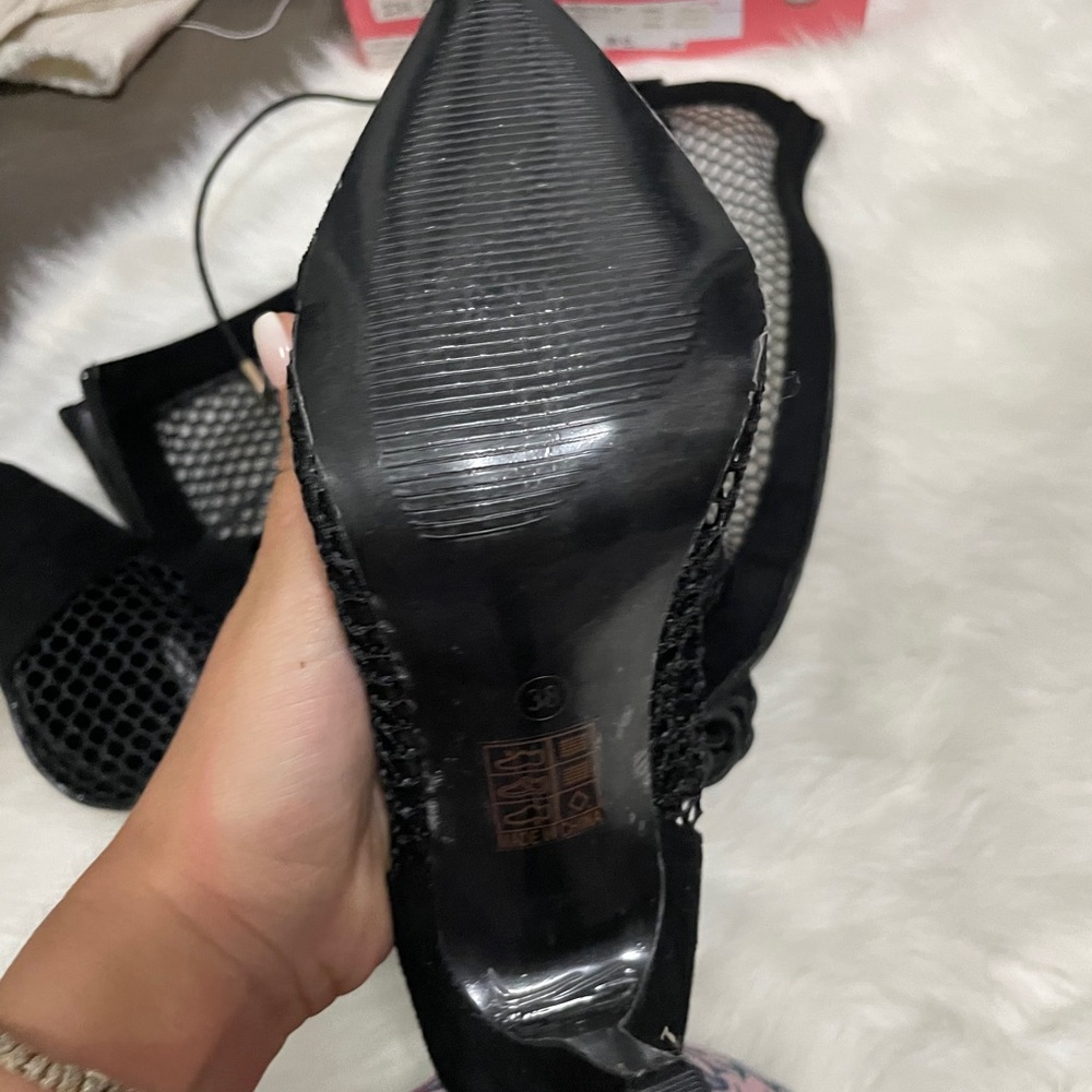 Mesh See Through Knee Boot - Picture 7 of 10